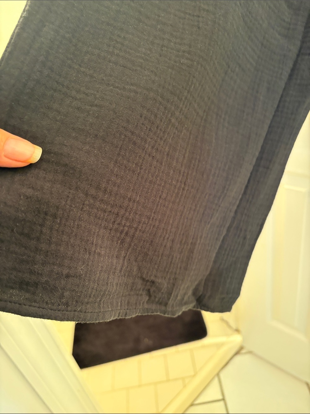 Zenana Outfitters Black Wide-Leg Elastic-Waist Pants - Picture 6 of 9